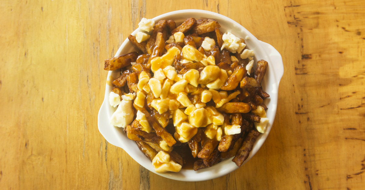 Montreal's world famous poutine is just one of the many delicious items available at the jazz festival.