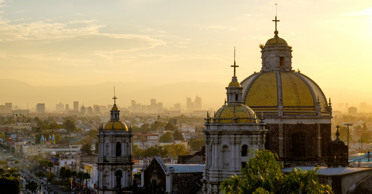 Mexico City may be a bit higher in elevation, but still offers an escape from cold winters up north.