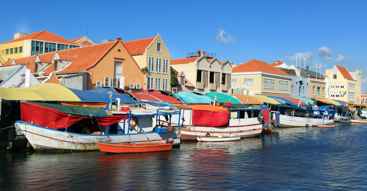 A floating market in Curacao.