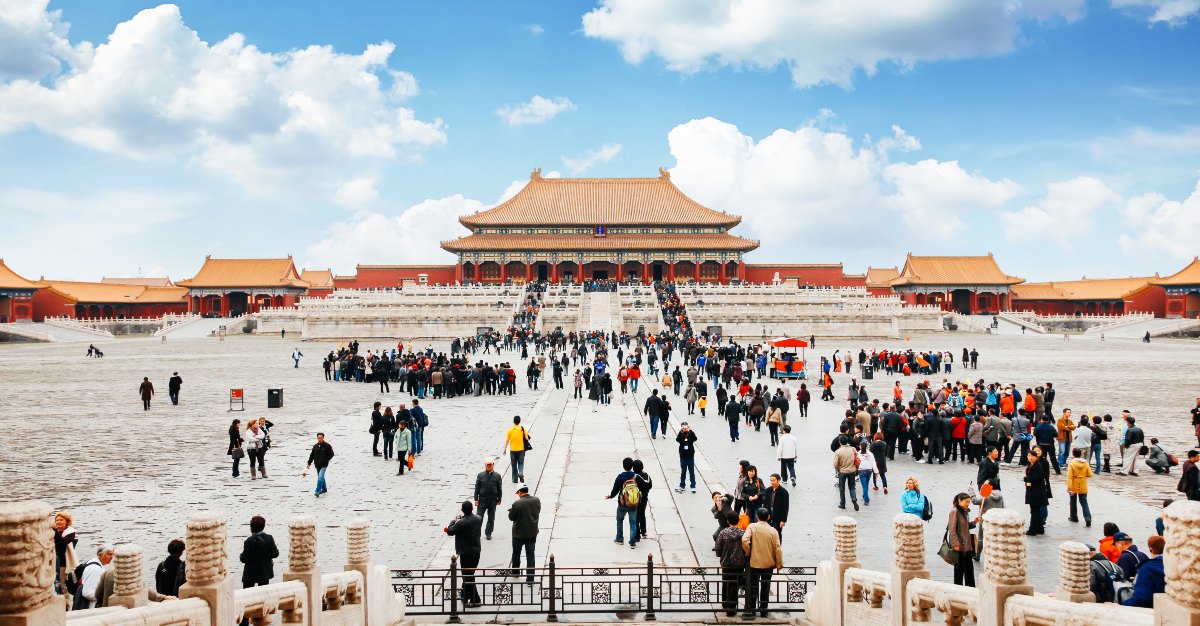 Attractions like the Forbidden City bring in millions of visitors.