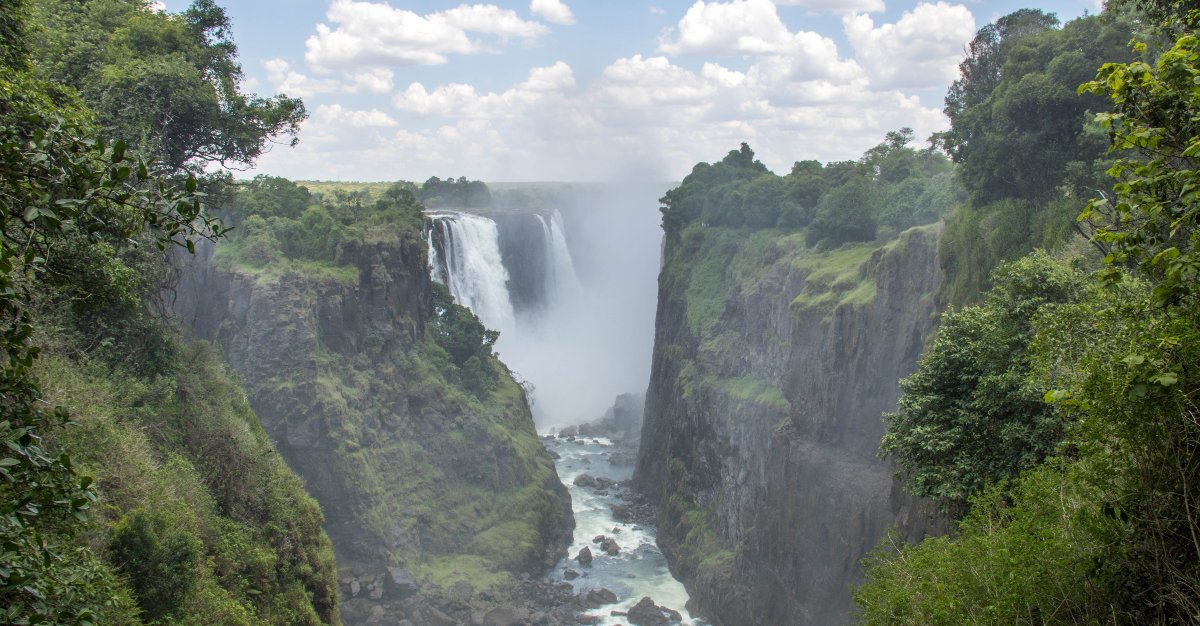 Travelers are flocking to Vicoria Falls in Zimbabwe.
